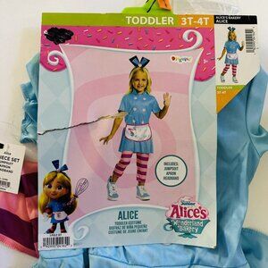Toddler 3T 4T Alice Wonderland Bakery Costume Halloween